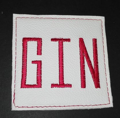 Limited Edition White Leather Coasters with Exquisite Embroidery - Enhance Your Décor - Image 2