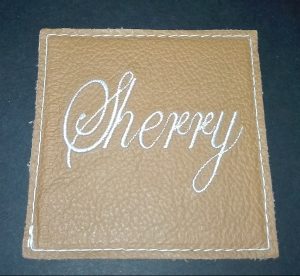 sherry leather coaster