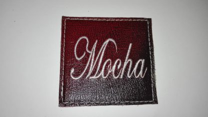 mocha leather coaster