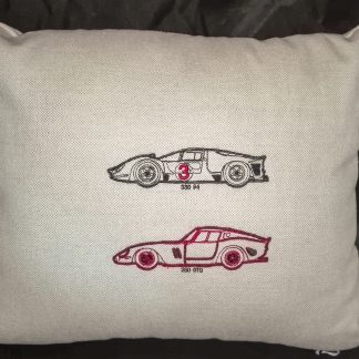Limited Edition Super Racing Car Embroidery Cushion – Last One | Exclusive Collectible for Car Enthusiasts