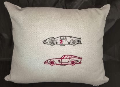 Limited Edition Super Racing Car Embroidery Cushion – Last One | Exclusive Collectible for Car Enthusiasts