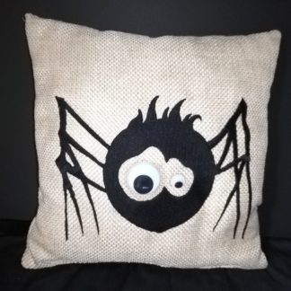 Amazing Halloween Square Cushion - Embroidery Spider-Last One!