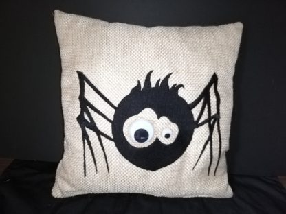 Amazing Halloween Square Cushion - Embroidery Spider-Last One!