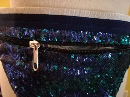 sequin bumbag close up