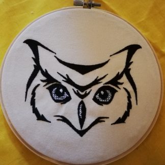 Adorable Owl: A Machine Embroidery Masterpiece