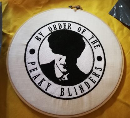 Exploring the World of Machine Embroidery Art Hoops - Peaky Blinders