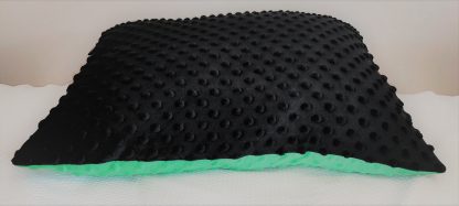 Limited Edition Black and Green Bold Coloured Beautiful Velvet Cushion - Image 3
