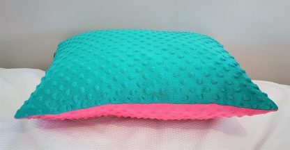 Limited Edition Pink and Turquoise Bold Coloured Beautiful Velvet Cushion - Image 4