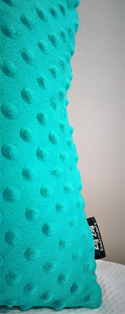 Limited Edition Pink and Turquoise Bold Coloured Beautiful Velvet Cushion - Image 3