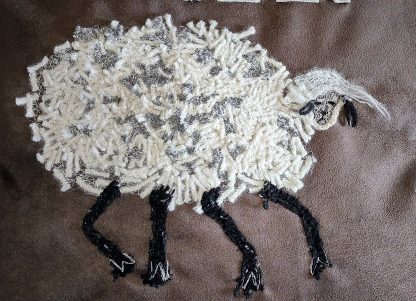Beautiful Woolly Sheep Cushion Cover: Free Motion Embroidery for a Wonderful Touch - Image 5