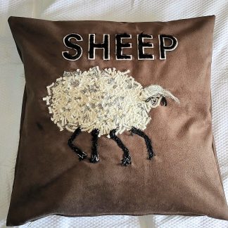 Beautiful Woolly Sheep Cushion Cover: Free Motion Embroidery for a Wonderful Touch