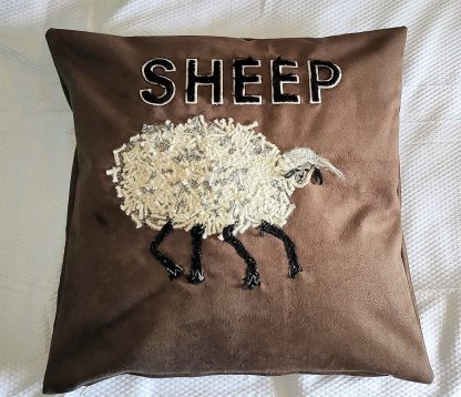Beautiful Woolly Sheep Cushion Cover: Free Motion Embroidery for a Wonderful Touch