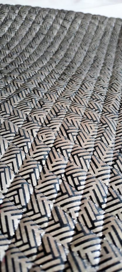 Stunning Silver Quilted Fabric Cushion Cover - Enhance Your Décor with Elegance - Image 3
