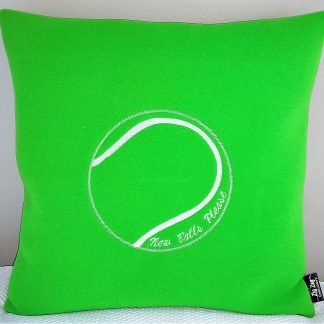 Limited Edition Beautiful Green Embroidered Tennis Ball Cushion Cover