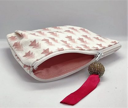 Pink Christmas Tree Coin Purse