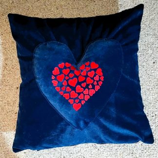 Love in Every Stitch: Hearts Cushion Cover