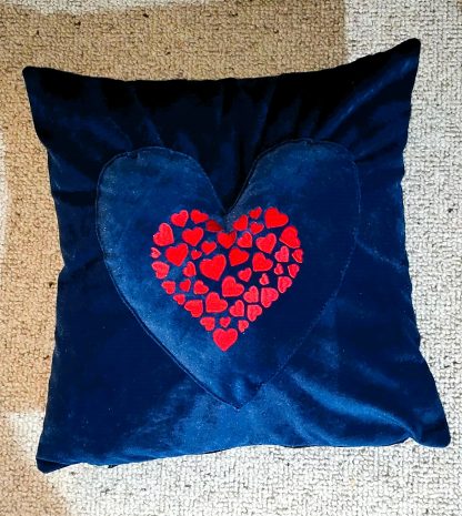 Love in Every Stitch: Hearts Cushion Cover