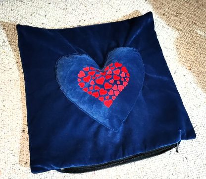 Love in Every Stitch: Hearts Cushion Cover - Image 3
