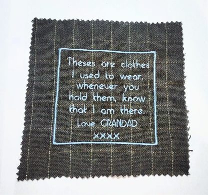 Beautiful Handmade Embroidery Memory Patch, Sew On - Image 2