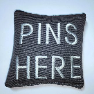 Grey Pin Cushion - Pins Here