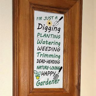 Embroidery picture garden