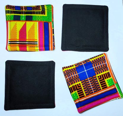 Handmade Fabric Coasters - African print