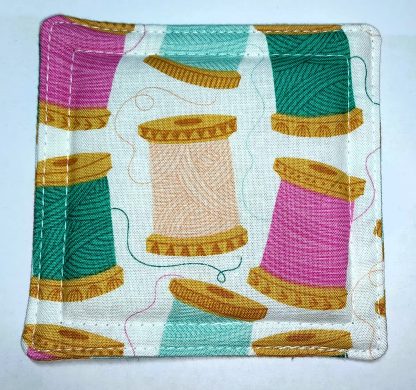 Handmade Fabric Coasters - Cotton Reels