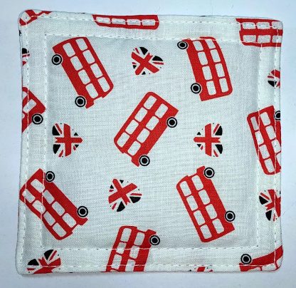 Handmade Fabric Coasters - London Print
