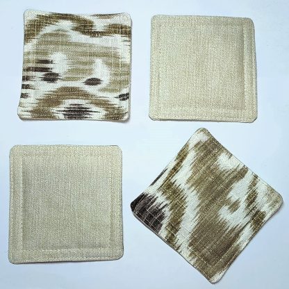 Handmade Fabric Coasters - Shades of Brown
