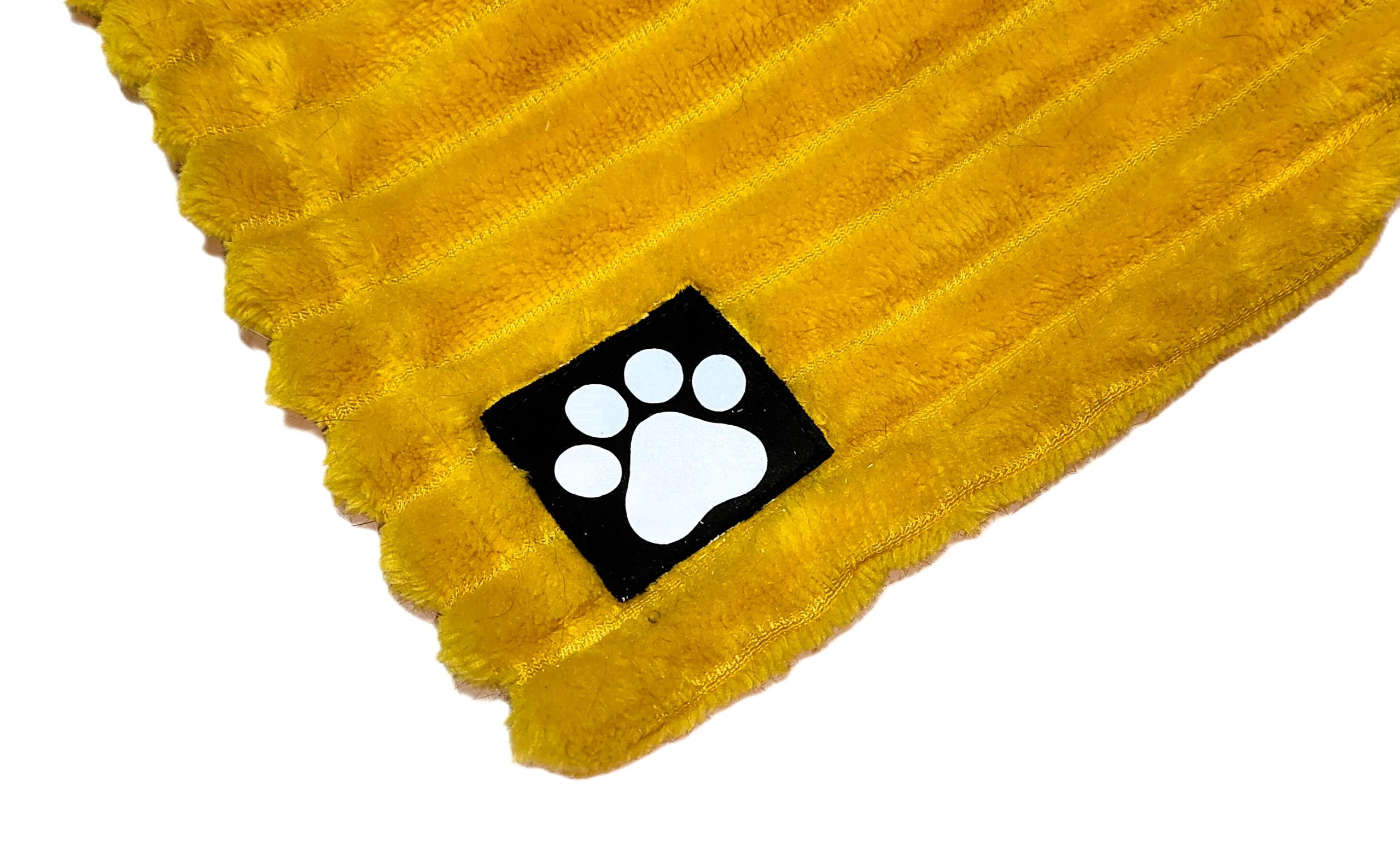 Handmade Vinyl Paw Print sew on square patch
